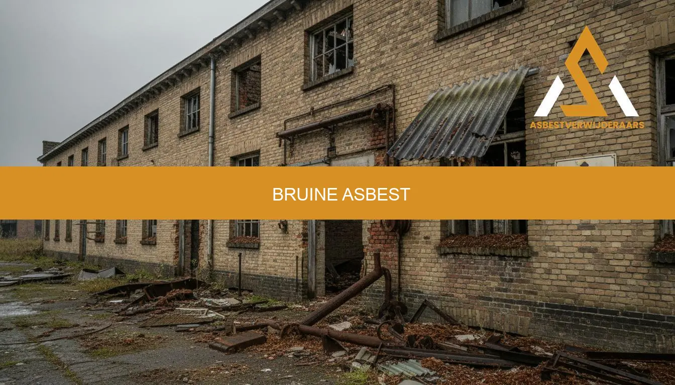 Bruine asbest herkennen en veilig laten verwijderen